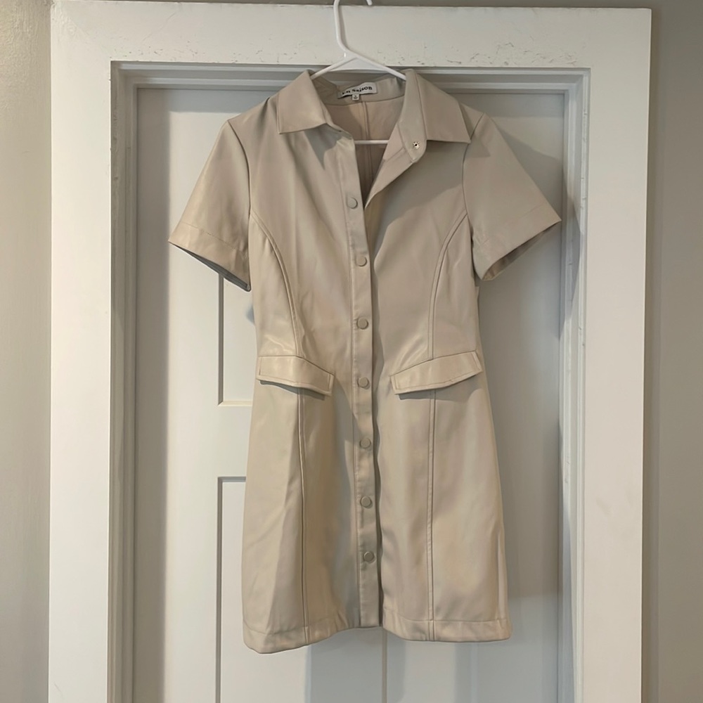 Never worn beautiful leather dress